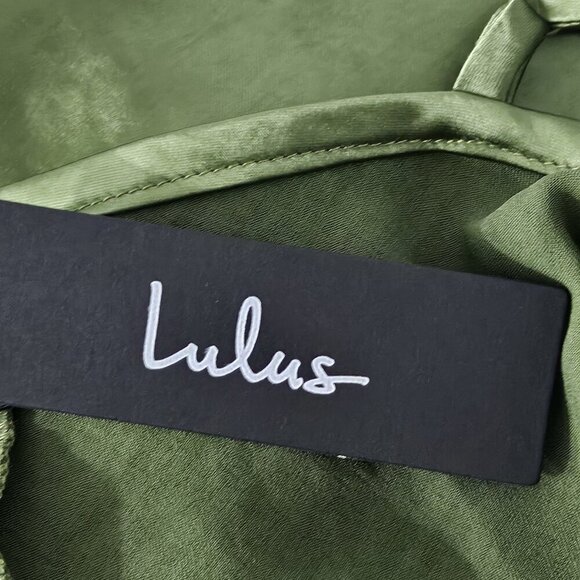 2/$30 Lulus Green Faux Wrap Tank Top Adjustable Straps Size S - Picture 6 of 7